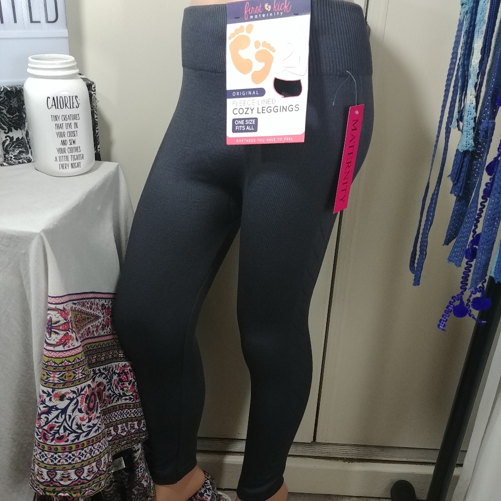 NEW First Kick Maternity ❇ fleece lined leggings